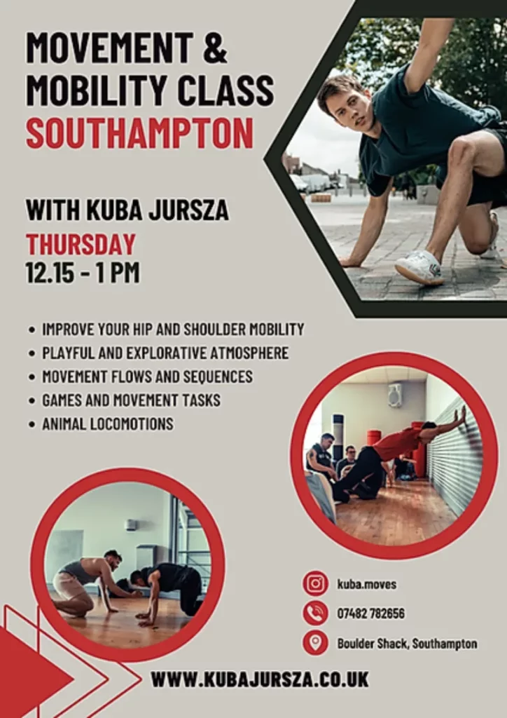 Movement and Mobility classes Southampton FUll poster new dates